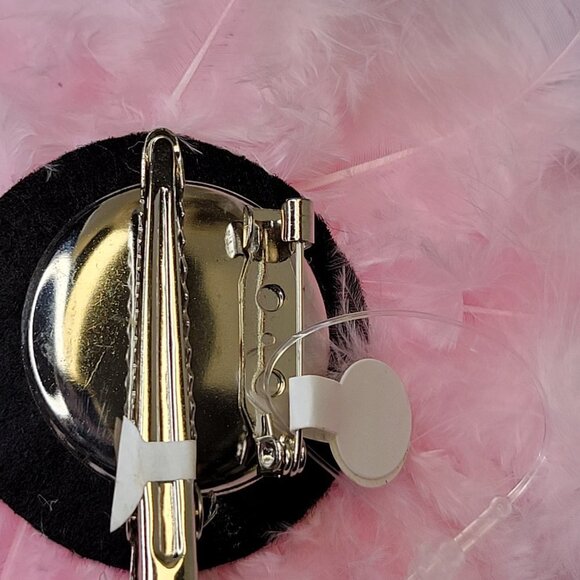 Light Pink Feathers Fascinator Pink Feathers Brooch Pin Pink Feather Accessory - Picture 6 of 7